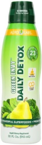 Agro Labs Green Envy Daily Detox, Healthy Hair, Skin and Nails, 32-Fluid Ounce Bottle by Agro Labs
