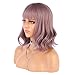 eNilecor Purple Wig Short Colorful Curly Curly Wavy Bob Wigs with Air Bangs 14
