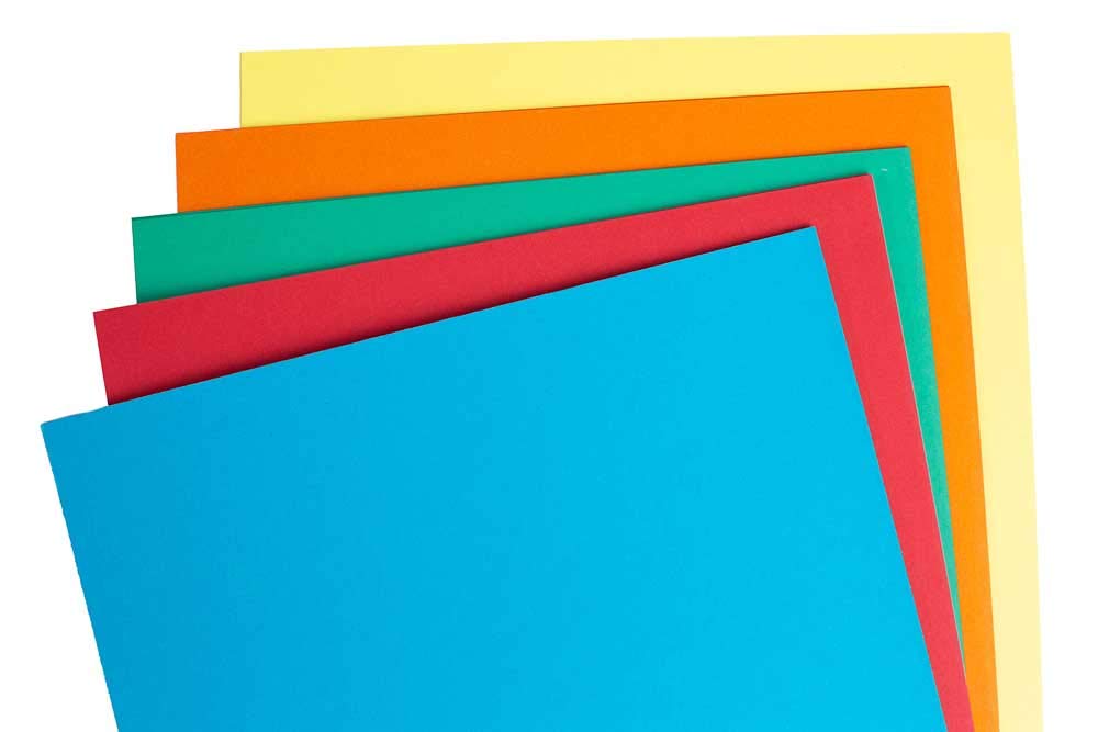 House of Card & Paper A2 210 GSM Bright Coloured Card - Assorted (Pack of 25 Sheets)