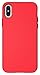 Diztronic iPhone X/XS Case, Full Matte Soft Touch Slim-Fit Flexible TPU Case for Apple iPhone X/XS (Red)