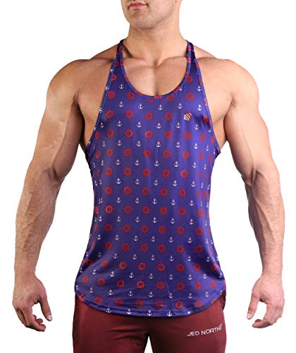 Jed North Bodybuilding Tank Top Gym Stringer Y-Back Muscle Racerback