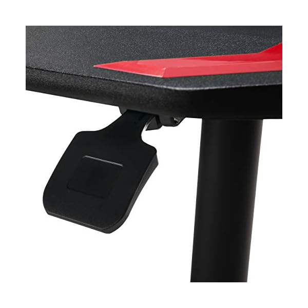 RESPAWN RSP3010 Computer Ergonomic Height Adjustable Gaming Desk, 52.6 in, Red Gamesmega