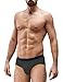 DAVID ARCHY Men's Underwear Bamboo Rayon Breathable Super Soft Comfort Lightweight Basic Pouch Briefs no Fly in 4 Pack (M, Dark Gray-N)