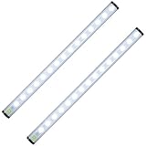 2 Pack Rechargeable Stick-anywhere Closet Lights by WEEFUN, Portable Dimmable LED Night Light, SOS Emergency Tap Stair Lights, Safe Lights for Outdoor Camping, Hallway, Bedroom, Kitchen, etc.