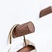 Astra Gourmet Natural Wooden Coat Hooks Wall Mounted - Vintage Single Organizer Hangers, Handmade Craft Hat Rack (Beech Wood, Pack of 4) (2.4 inch, Black Walnut)