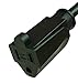 Barium Electric | 25 Ft Extension Cord - Black | 16 AWG | 1625 Watt | 13 Amp | 120 Volt - Electronics, Appliances, Power Tools - 3 prong, 16 gauge, w/ ground, 110-125V