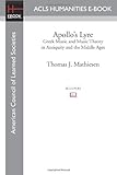 Apollo's Lyre: Greek Music and Music Theory in Antiquity and the Middle Ages cover