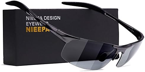 NIEEPA Photochromatic Mens Al-Mg Sports Polarized Sunglasses Driving glasses