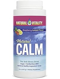 Natural Vitality Natural Calm Diet Supplement, Raspberry Lemon, 16 Ounce