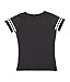 LAT Ladies Fine Jersey Short Sleeve Football Tee (3537) Vintage Smoke/Blended White, M