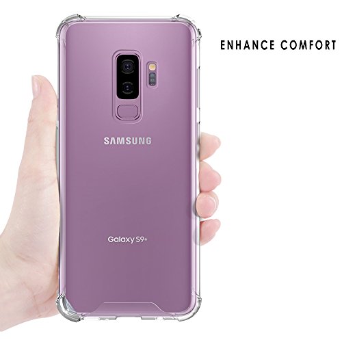 Galaxy S9 Plus Case, AquaFlex transparent Clear Hybrid Bumper Case Cover Samsung Galaxy S9 Plus (Parasailing)