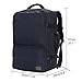 Hynes Eagle 44L Carry on Backpack Travel Weekender Duffel Pack Flight Approved Compression Cabin Laptop Bag for 17 inches Dark Blue