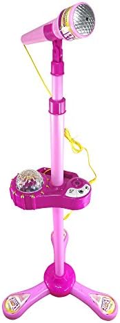 Toy Microphone Sing Along Karaoke With Disco Lights Battery Operated