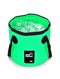 FOCUSKYLIFE Cubo plegable portátil para acampada,