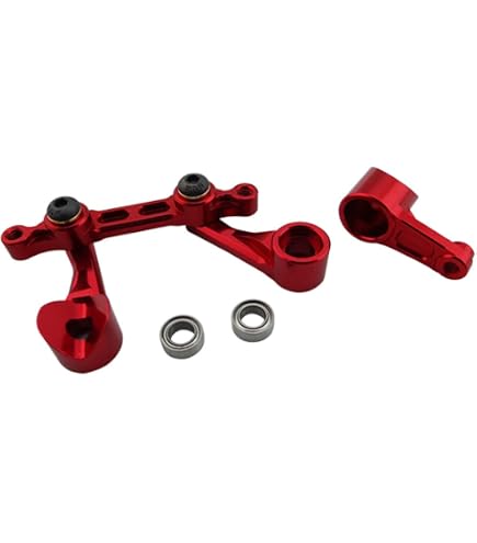 Hot Racing Aluminum Fixed Link Steering With 25t Servo Arm - CNC 6061 Aluminum For RC Cars