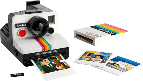 LEGO Ideas Polaroid OneStep SX-70 Kamera-Set für Erwachsene, Sammlerstück mit authentischen Details, kreative Beschäftigung, Fotografie-Geschenke für Männer, Frauen, Ihn, Sie & Teenager 21345 9
