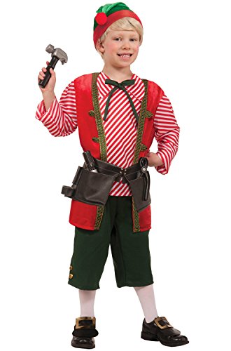 Toy Maker Elf Costume, Child Large, Large One Color