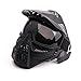 Anyoupin Paintball Mask, Airsoft Mask Full Face with Goggles Impact Resistant for Airsoft BB Hunting CS Game Paintball and Other Outdoor Activities Black Gray Lens
