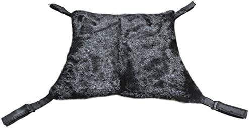 Cat Hammock/ Secure and Soft Under Chair or Table Hammock for Small Pets (Black)