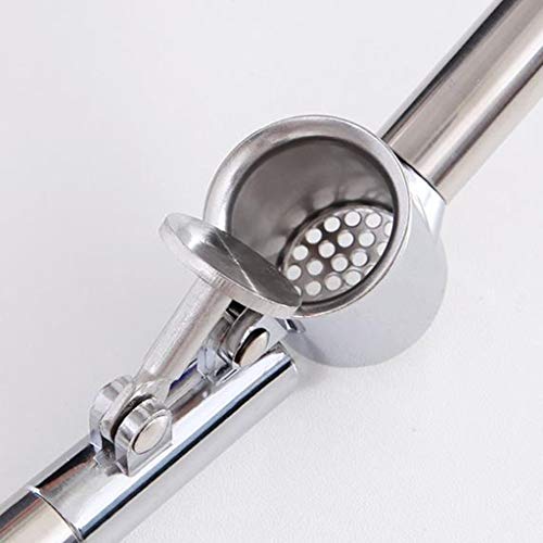 SMALLE ◕‿◕ Garlic Press Stainless Steel, Home Kitchen Tool Improved Version Garlic Press Stainless Steel