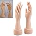 HeroNeo® 2Pcs Flexible Soft Fake Hand Model Nail Art Ring Watch Bracelet Display Stand