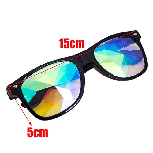 Careonline Festivals Kaleidoscope Glasses Rainbow Prism Sunglasses Goggles - Thumbnail 4
