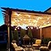 SUPERDANNY 52ft Outdoor String Lights with 160 LEDs Remote Control, Warm White Dimmable, Patio Lights IP65 Waterproof Shatterproof LED Blubs for Yard, Porch, Deck, Party&Wedding