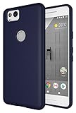 Pixel 2 Case, Diztronic Full Matte Slim-Fit Flexible TPU Case for Google Pixel 2 (2017) - (Dark Blue)