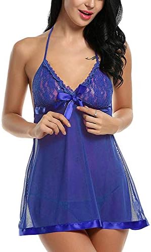 Tommy Vans DEMSOONEST Baby Doll Lingerie Sleepwear Dress for Women/Ladies/Girls Nightwear with G-String