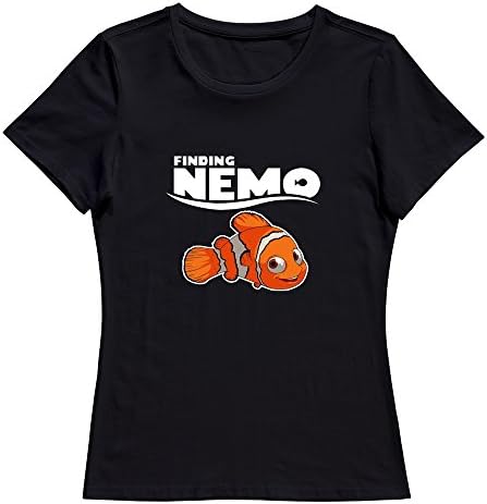 Finding Dory Nemo 2016 2 100% Cotton Female T-Shirt Black Size L Sport By Rahk