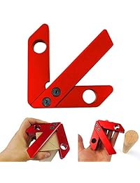 Center Scribe, bricolaje centro de búsqueda carpintero cuadrado carpintería centro Scribe 45 90 grados ángulo derecho línea calibre carpintero regla herramienta para carpintería medición de carpintería