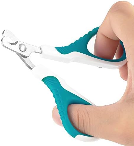 Amoly Cat Nail Clippers Professional Claw Trimmers Cutters for Cat Rabbit Bird Guinea Pig (Blue)