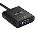 HDMI to VGA Adapter 1080P Converter, UYOOE HDMI Male to VGA Female video Adaptor Cable for PC, Laptop, DVD, projector, Ultrabook, Raspberry Pi, Chromebook - Black