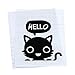 Mallom(TM) Cute Room Window Wall Decorating Switch Vinyl Decal Sticker Decor Cartoon (Black Small Cat)