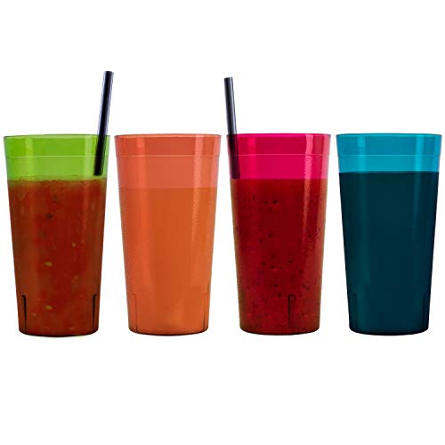 5 Plastic+Tumblers+Drinkware+Glasses+Cups