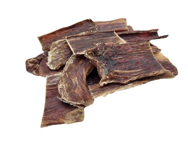 Pawkaboo® Natural Dog Chews 100% Pure Beef Dried Gullet Sticks for Dogs 6-7 inches Long (1kg 70-80 Sticks) - Hypoallergenic dog chews for puppies to large dogs