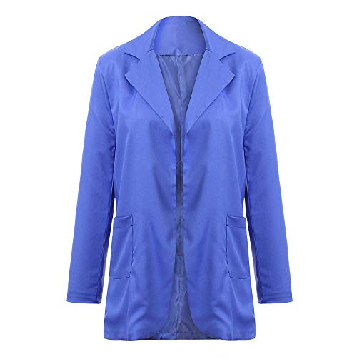 Sttech1 Women Ladies Solid Color Long Sleeve Cardigan Office Work Medium Suit Jacket