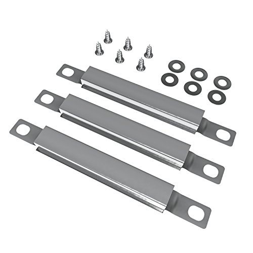 Unicook Grill Crossover Tubes 3 Pack, 6 3/8" Length Stainless Steel Carryover Tube, Grill Replacement Parts, Fit Most Grills