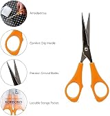 Korbond 5 Inch Comfort Grip Scissors for Left & Right Handed Users view 3