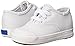 Keds Kids Core Champion LACE Toe Cap Sneaker, White Leather, 6.5 Wide US Unisex Toddler