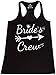 Shop4Ever Bride's Crew Arrows Women's Racerback Tank Top Wedding Tank Tops