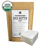 Raw Shea Butter (1 LB), USDA Certified Organic, Unrefined, Natural, Creamy, African Butter, Fair Trade. Lotions, Soap, Conditioner, Eczema & Stretch Marks Products, Hand Cream, Body, Lip Balm (1 LB)