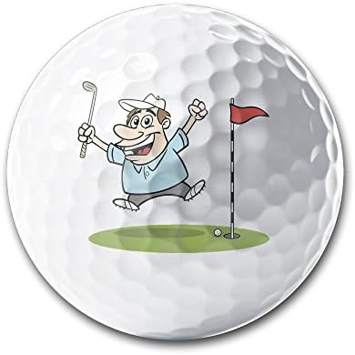 Golf Logo Cartoon Popular Super Soft Long-lasting Durability Men Women Kids Golf Ball Training Ball For Game Gifts