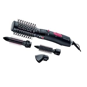 Remington AS7051 Volume and Curl Air Styler, Black/ Pink