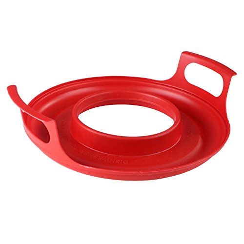 Smartcoco Microwave Oven Rack Tray Protects Fingers from Burns and Collect Spills, Boil-Overs, Kitchen Cooking Accessories
