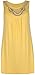 PurpleHanger Women's Sleeveless Stud Long Vest Top Plus Size Yellow 16-18