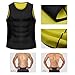 Cimkiz Mens Sauna Vest Sweat Body Shaper Slimming Waist Trainer Neoprene Tank Top Shapewear Shirt Workout Suit no Zip Black XXXL