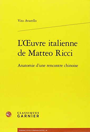 L' oeuvre italienne de Matteo Ricci