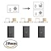 NetDot 5th Generation Micro USB to Magnetic Micro USB & Lightning Adapter for iPhone & Android Device - Adapter/3 Pack Black