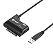 Data to USB SATA to USB 3.0 Cable USB 3.0 to SATA III Hard Drive Adapter Compatible for 2.5 3.5 Inch HDD/SSD Hard Drive Disk and SATA Optical Drive with 12V/2A Power Adapter by Cinolink